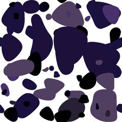 Fototapeta premium Dark Purple vector seamless texture with disks. Blurred decorative design in abstract style with bubbles. Design for wallpaper, fabric makers.
