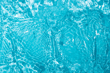 Cool and transparent ice cubes in summer