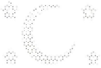 Light backdrop with dots.