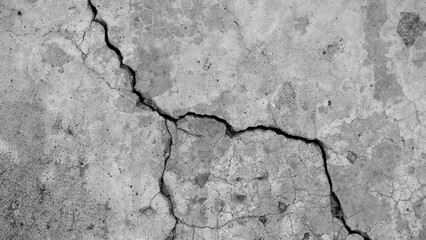 Obraz premium Building wall concrete surface. Crack. Background image for web design. 