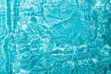 Cool and transparent ice cubes in summer