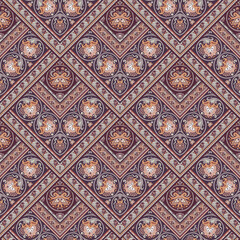 Vector nature patch pattern. Mosaic background