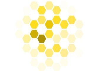 Light Green vector layout with hexagonal shapes.