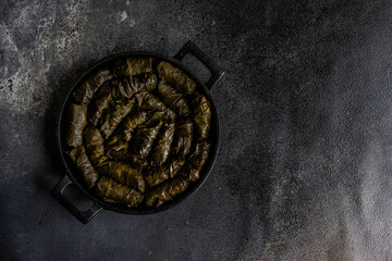 Traditional georgian tolma dish