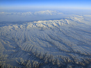 winter mountain landscape - obrazy, fototapety, plakaty
