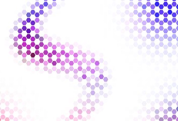 Light Orange vector background with set of hexagons.