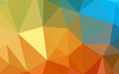 Light BLUE vector shining triangular layout. Polygonal abstract illustration with gradient. Template for cell phone's backgrounds.