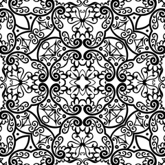 Vector ethnic hand drawn ornamental background.