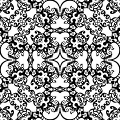 Vector ethnic hand drawn ornamental background.