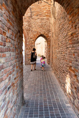 The walled town of Cittadella in Italy