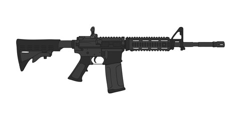 American M4 assault rifle