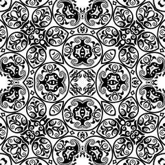 Vector ethnic hand drawn ornamental background.