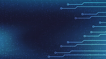 Circuit Board Microchip on Technology Background,Hi-tech Digital and security Concept design,Free Space For text in put,Vector illustration.