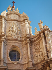 Fototapeta na wymiar old cathedral church in Valencia