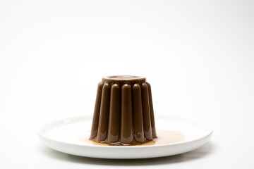 Flan de chocolate