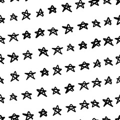 Fototapeta premium Seamless pattern with star shapes, vector illustration
