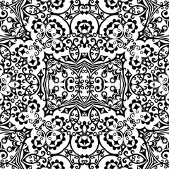 Vector ethnic hand drawn ornamental background.