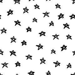 Seamless pattern with star shapes, vector illustration
