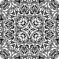 Vector ethnic hand drawn ornamental background.