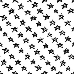 Seamless pattern with star shapes, vector illustration