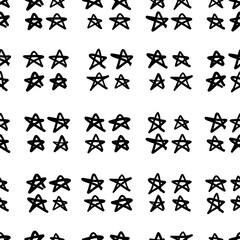 Seamless pattern with star shapes, vector illustration