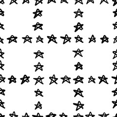 Seamless pattern with star shapes, vector illustration