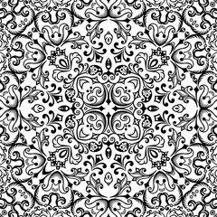 Fototapeta premium Vector ethnic hand drawn ornamental background.