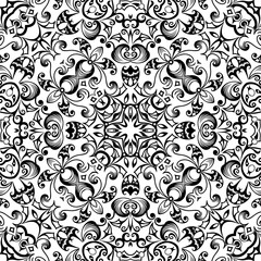 Vector ethnic hand drawn ornamental background.