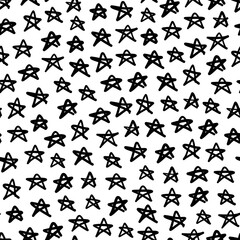 Seamless pattern with star shapes, vector illustration