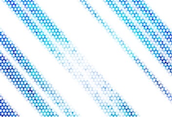 Light Blue, Yellow vector background with set of hexagons.