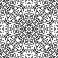 Vector ethnic hand drawn ornamental background.