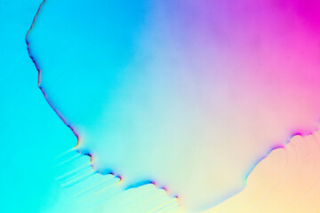 Color transparent fluid background material