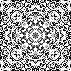 Vector ethnic hand drawn ornamental background.