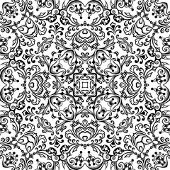 Vector ethnic hand drawn ornamental background.