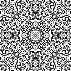 Vector ethnic hand drawn ornamental background.