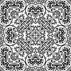 Vector ethnic hand drawn ornamental background.
