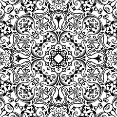 Vector ethnic hand drawn ornamental background.