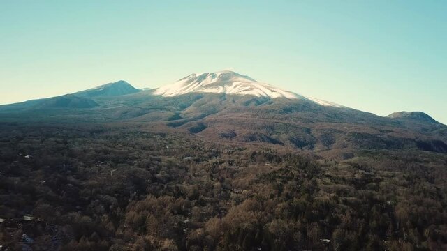 Aerial view of Mount Myoko , Niigata, Japan