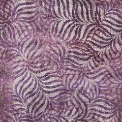 Seamless abstract pattern in tyrian purple. Detailed intricate highly textured feminine design. Repeat textile material for surface design. Girly fuchsia rich luxurious hand drawn ethnic markings.