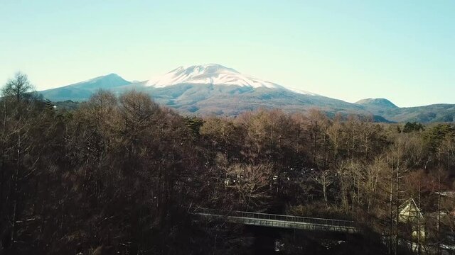 Aerial view of Mount Myoko , Niigata, Japan