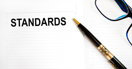 STANDARD go Quality Assurance , Operating Procedure , Inscription , Time for Business concept