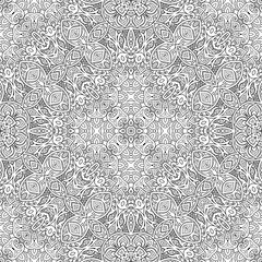 Vector ethnic line art hand drawn background