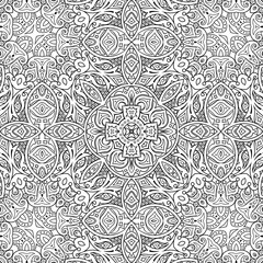Vector ethnic line art hand drawn background