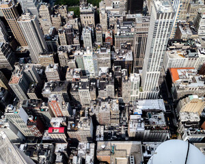 Roofs of New York City, USA