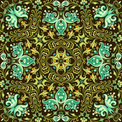 Vector ethnic nature ornamental background