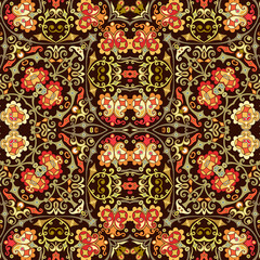 Vector ethnic nature ornamental background