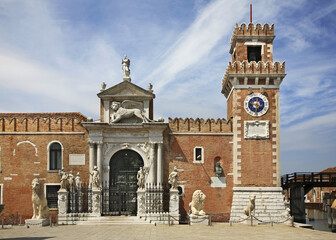 Arsenal square in Venice. Region Veneto. Italy © Andrey Shevchenko