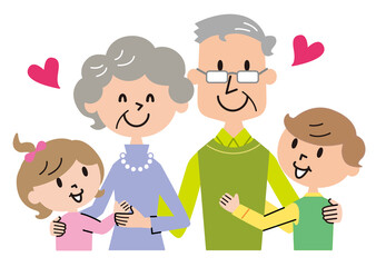 祖父母　孫たち