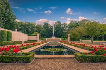 The US military cemetery at Madingley near Cambridge in England