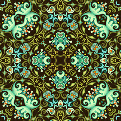 Vector ethnic nature ornamental background